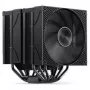 CPU cooler Jonsbo CA90 Dual-Tower with 1×130mm and 1×120mm PWM ARGB fans, black