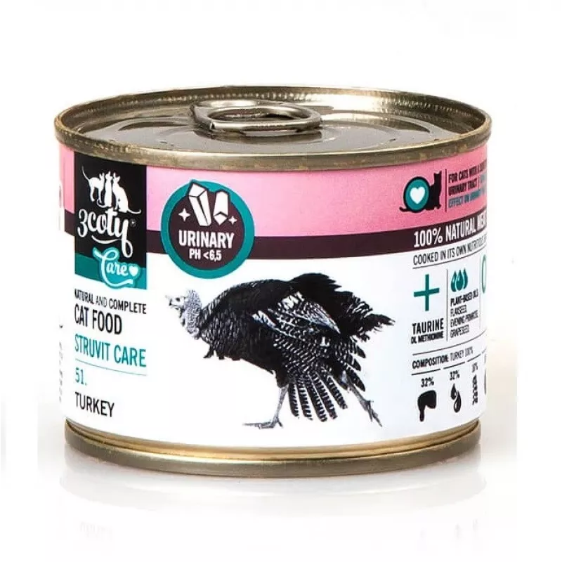 3COTY 51. Turkey Struvite Care - wet cat food - 180g