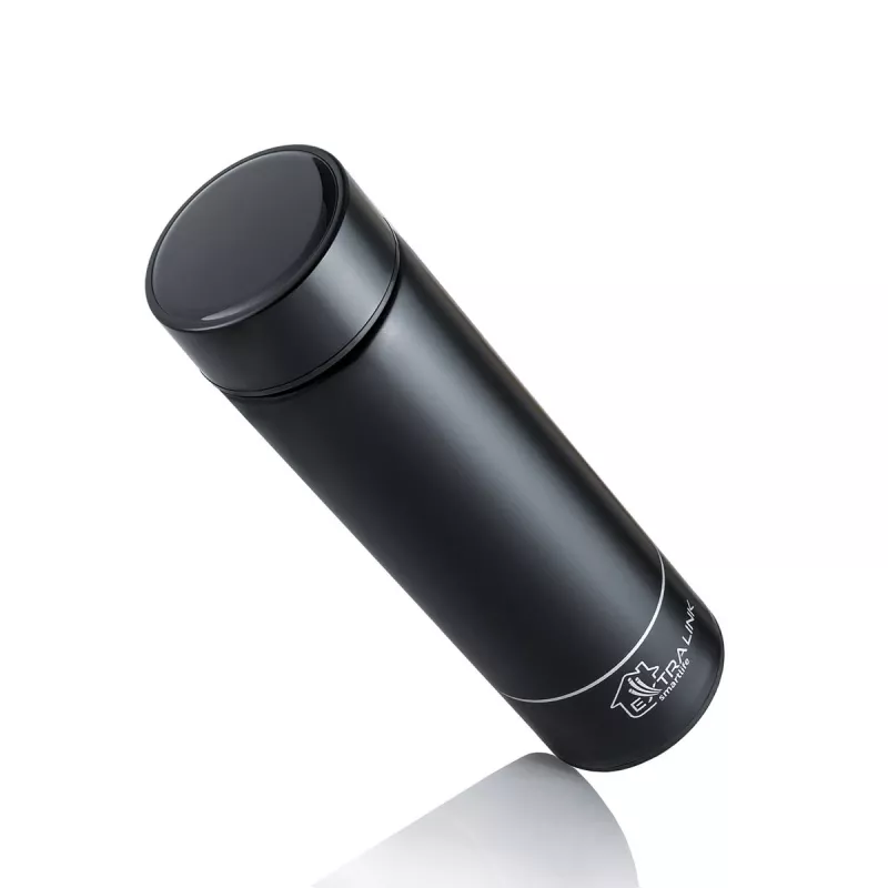 Extralink Smart Travel Mug Black, Thermal Tumbler with LED Display