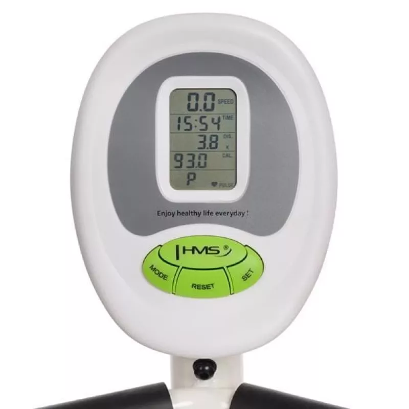 Horizontal magnetic bicycle white and green HMS R9259
