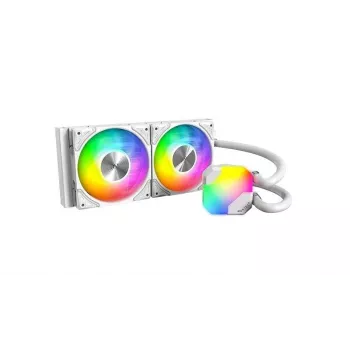 AIO water cooler Montech Hyper Flow ARGB 240 mm White — 240 mm radiator, ARGB lighting, white finish