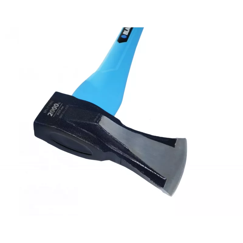 Blaupunkt AX2000 Splitting Axe, 2 kg Forged Steel Head, 800 mm Fibreglass Handle