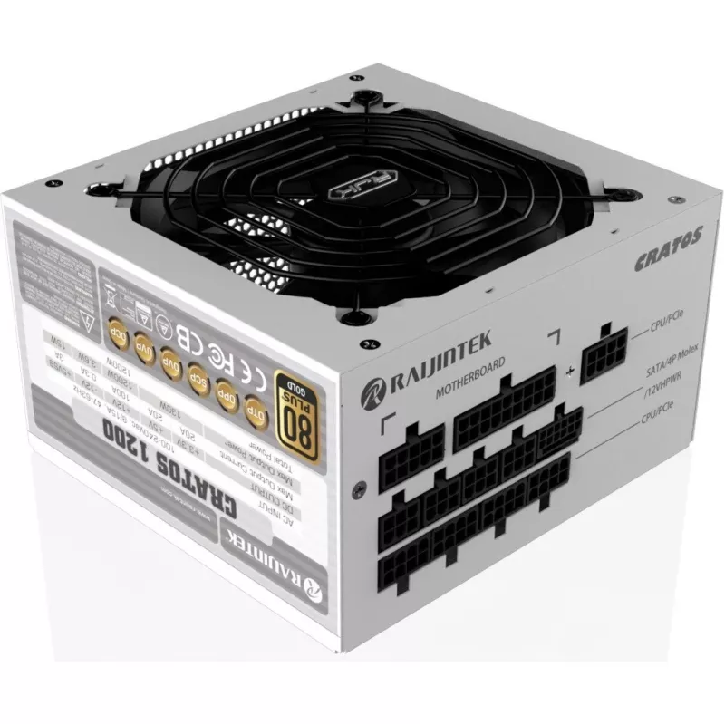 CRATOS 1000 WHITE, PC-Power Supply White, Cable-Management, 1000 Watt