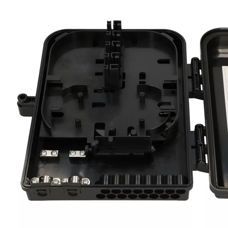 Extralink Eliza V2 Fiber Optic Closure, 16 Splices, Black, Mid-Span