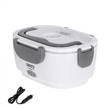 Camry | Electric Lunchbox DC12V and AC230V | CR 4483 | Capacity 1.1 L | Material Plastic | White/Grey
