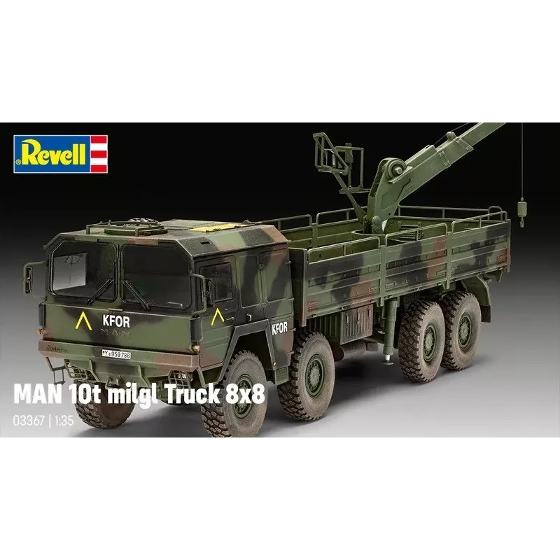 Plastic model kit REVELL Man 10T Milgl 8x8 Truck 1/35 scale