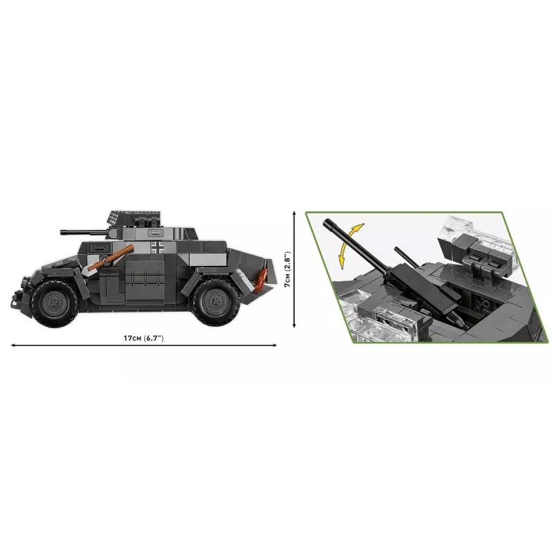Cobi Blocks Sd.Kfz 222 model kit COBI-2657 — 502 blocks
