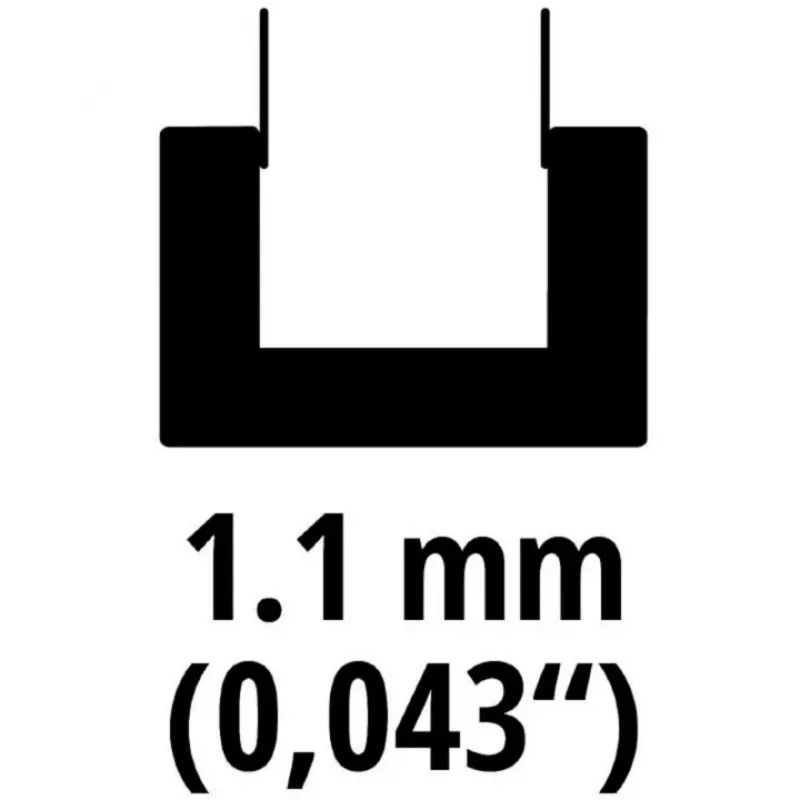 Replacement Chainsaw Bar 4501753, for Battery-Chainsaw GE-LC 18/25-1 Li (25cm, 1,1mm)