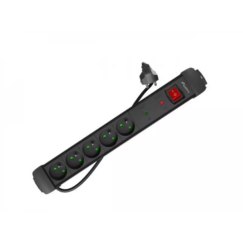 Power strip 5.0m 5x230 cz SP1-05E-0500-B