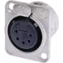 Neutrik NTR-NC5FDL1 - -30 - 80 °C - Black - Silver - UL - UL 94 HB - EC 61076-2-103 - IP 40 - IEC 68-2-20 (NC5FD-L-1)