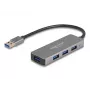 DeLOCK 63171 USB Hub 3.2 Gen 1 Type-A 5000 Mbit/s Grey