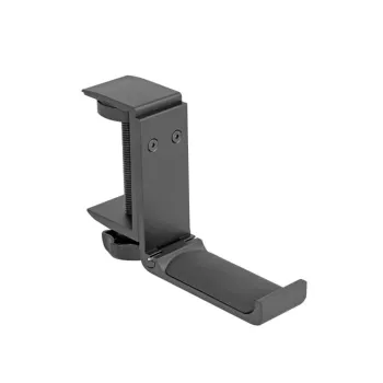 Delock - Holder for Headphones - adjustable, for Desk Mount, Aluminium - Black (18449)
