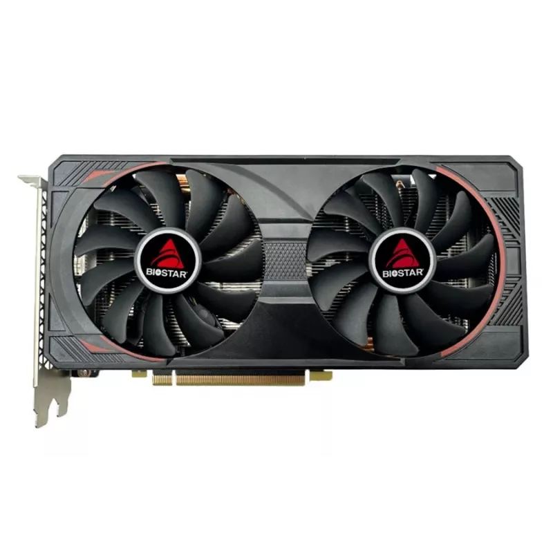 Graphics card BIOSTAR GeForce RTX 3060 Ti — 8 GB GDDR6, 256-bit, PCIe 4.0, 1665 MHz boost, 3×DP/1×HDMI, 2 fans