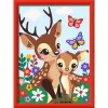 Paint-by-number kit Ravensburger CreArt Happy Deer — numbered canvas painting set