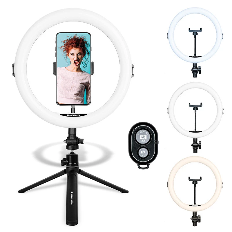 Agfa Arl11 Ring Light 120 Led Ring Vlog + Stand + Remote