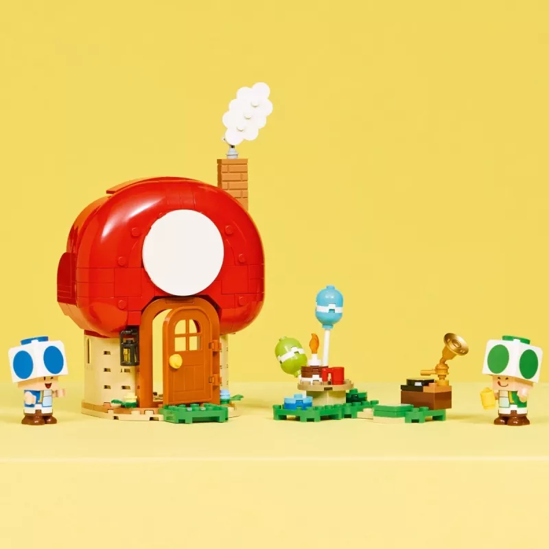 Construction toy LEGO Super Mario Party at the Toad House set 72041 with interactive play features