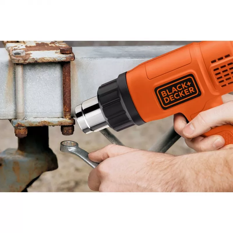 Heat gun Black & Decker KX1650 — 1750 W, up to 600 °C, airflow 570–740 l/min, 2 m cable, 600 g