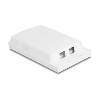 DeLOCK Optical Fiber Connection Box 2 x SC Simplex LC Duplex White