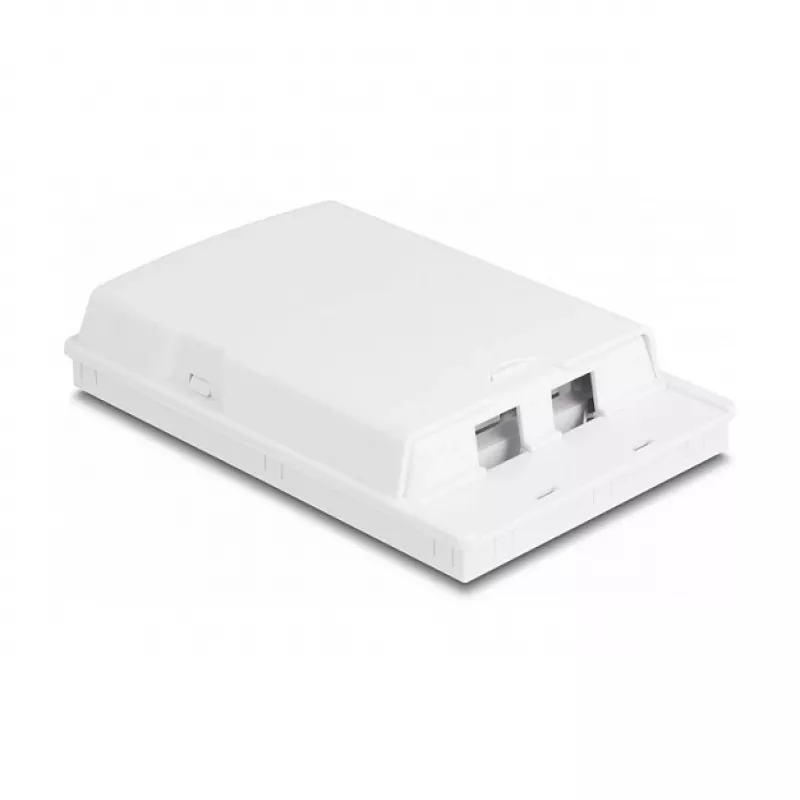 DeLOCK Optical Fiber Connection Box 2 x SC Simplex LC Duplex White