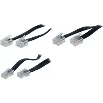telephone cable ShiverPeaks BS70095 15 m Black