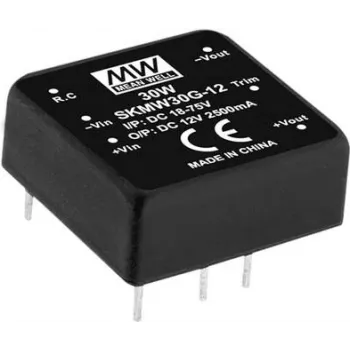 Power adapter/inverter Mean Well SKMW30F-03 — 30 W output, RoHS certified, 18 g