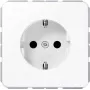 Socket Jung Schuko 16A 250V model CD1520NWW — flush-mounted electrical outlet