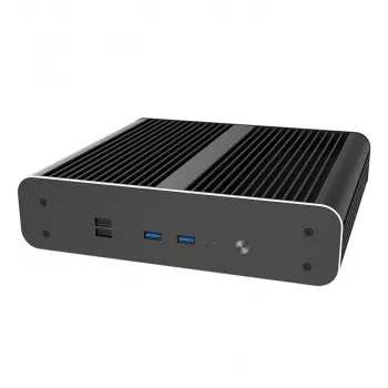 Computer Case Akasa Euler CTX Fanless Mini-Case Thin Mini-ITX - Black