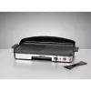 Electric Table Grill Rommelsbacher BBQ 2003 — 1900 W, 50×25 cm, ribbed + Teppanyaki, adjustable thermostat, silver/black