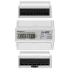 Qoltec Three Phase Bi-Directional Electronic Meter | DIN rail energy consumption meter | 400V | 100A | LCD | 4P