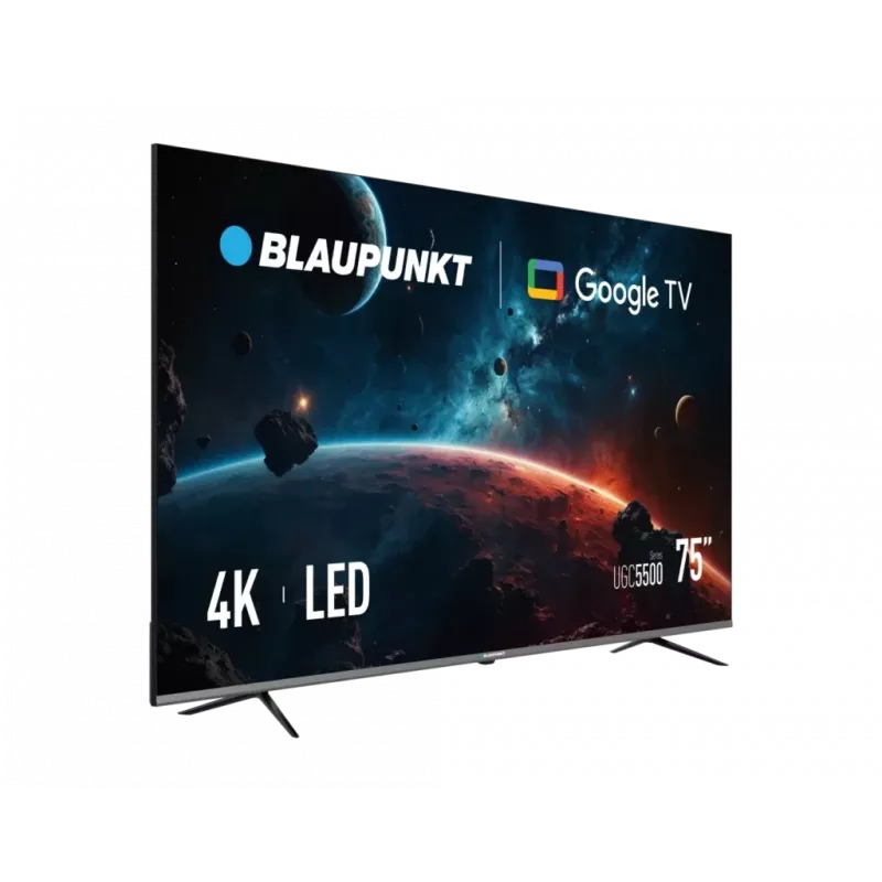 LED Smart TV BLAUPUNKT 75UGC5500S 75 inch UHD Google TV Black, Energy class G