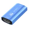 HDMI repeater, 20m, 8K 60Hz, HDCP 2.3 alu, blu