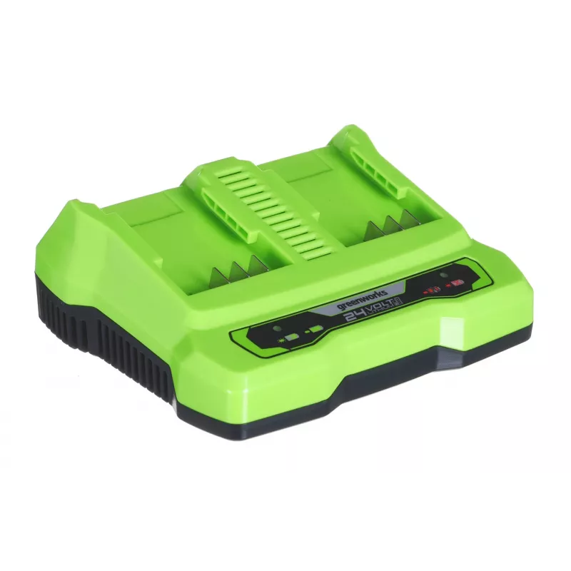 Battery charger GreenWorks G24X2UC2 dual‑slot 24V Li‑Ion, 4A, 2-cell, fast charge