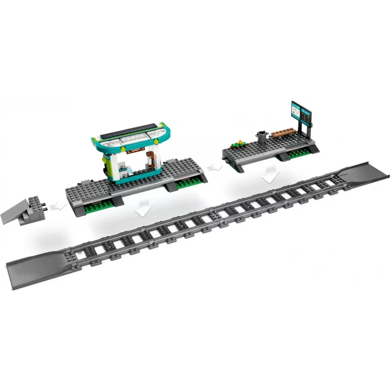 LEGO City city tram and station role play building set for children with toy Tram gift for boys and girls from 7 years who love vehicles