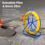 Extralink Pilot 4.5mm 25m | Cable pulling rod | glass fibre FRP, d. 4.5mm, l. 25m, yellow