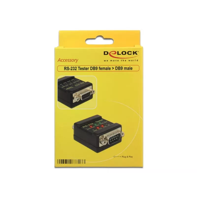 Connector DeLOCK 2xDB9 87713 Black