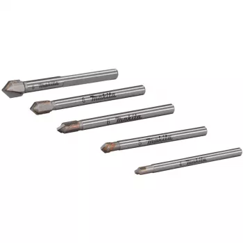 Drill Bit Set Makita E-25410 for Glass and Tile, 5 Pieces