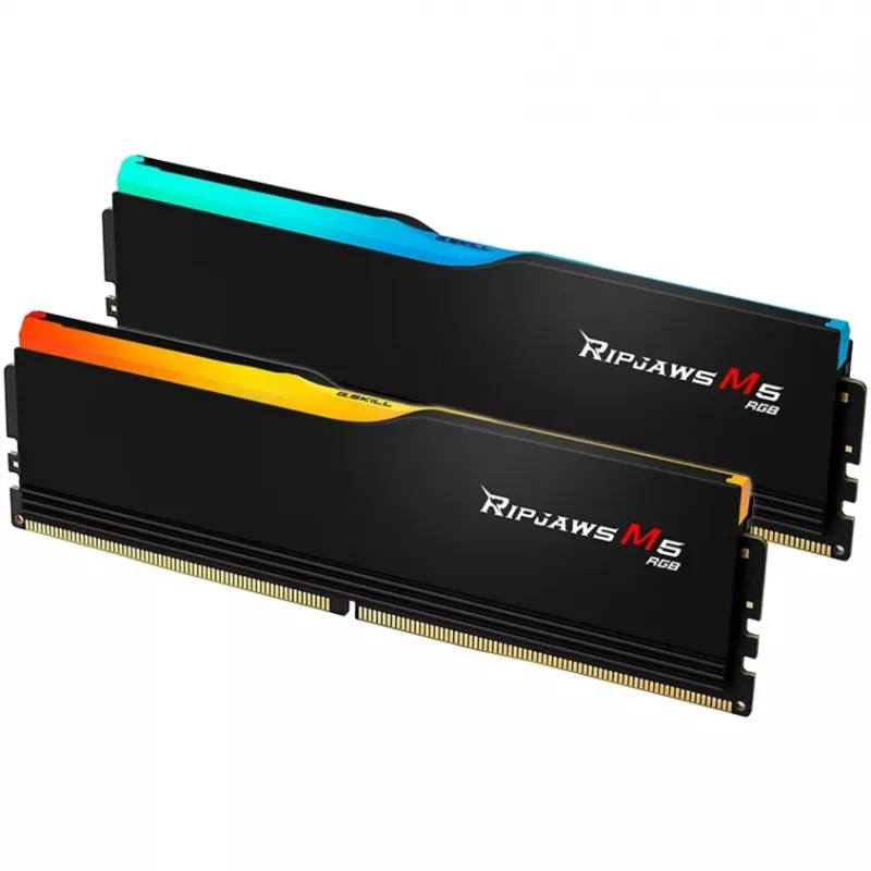 DIMM 48 GB DDR5-6000 (2x 24 GB) Dual-Kit, Memory black, F5-6000J3036F24GX2-RM5RK, Ripjaws M5 RGB, INTEL XMP