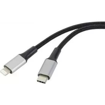 [1x USB 2.0 Plug C - 1x Apple Lightning-Plug] 2.00 m Black (RF-4995188)
