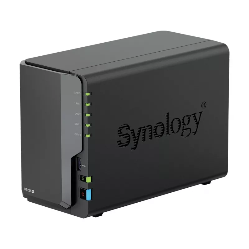 Synology DS225+ 2 Bay NAS Desktop Intel® Celeron® J4125 2 GB DDR4 Synology DSM Black - only Synology HDD