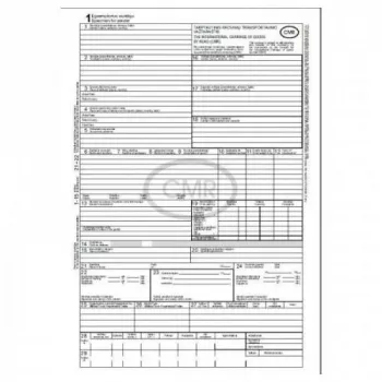 CMR Waybill Forms, A4, 4x10, Bilingual, No Numbering
