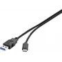 Renkforce RF-3241264 USB Cable 0,15 m USB 3.2 Gen 1 (3.1 Gen 1) USB A USB C Black (RF-3241264)