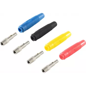 Bananenkupplung Set ShiverPeaks BS56215-SET — banana plug connector kit, multiple colors (blue, yellow, black, red)