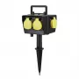 Power Extension Cable Bachmann 394.182 2m 4 AC Outlets Outdoor Black