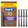 Oral-B IO Series Radiant White Black Original Brush Heads for Teeth Whitening 8