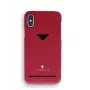 Card slot back shell VixFox for Samsung S9 — ruby red protective back cover with card slot