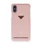 Phone back shell VixFox for iPhone XSMAX with card slot, pink