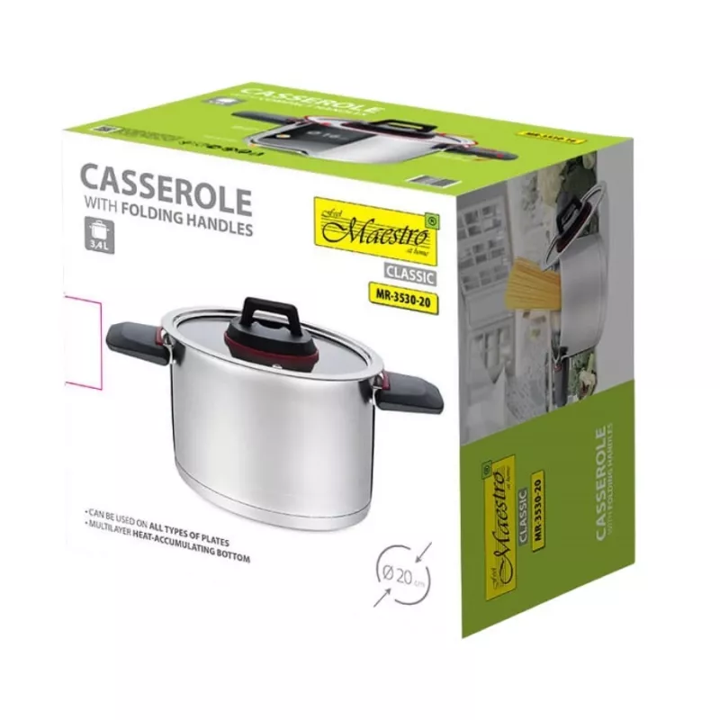 Maestro MR-3530-20 Pot with folding handles 3.2 l