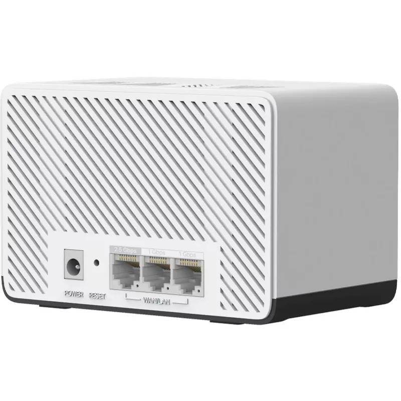 Mesh system MERCUSYS Halo H27BE Dual-band Wi‑Fi 6, 2‑pack, 3x LAN, 3568 Mbps, internal antennas, white