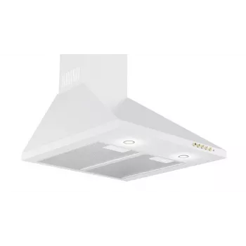 Wall-mounted kitchen hood AKPO WK-4 CLASSIC GOLD 50 — 50 cm, white, stainless steel, 500 m³/h, 3 speeds