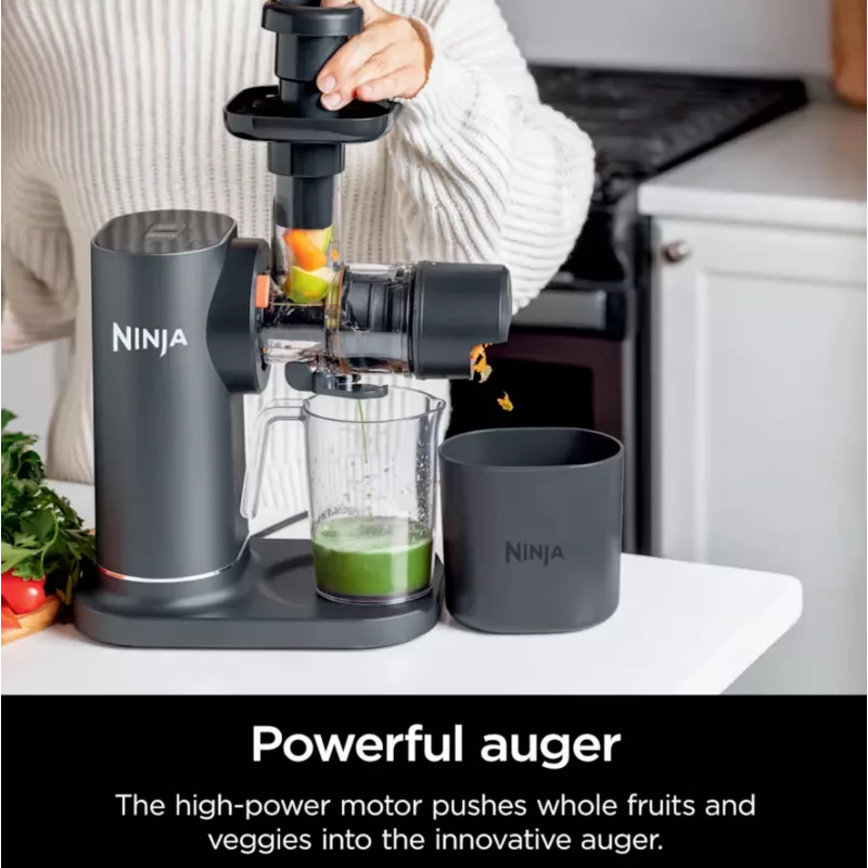 NINJA Cold Press Juicer | Neverclog JC151EU | Type Cold Press Juicer | Gray | 150 W | Number of speeds 1